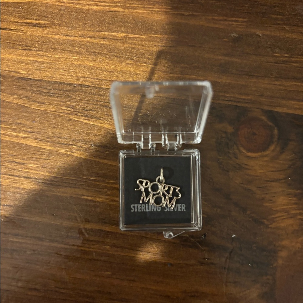 925 sterling silver sports mom pendant